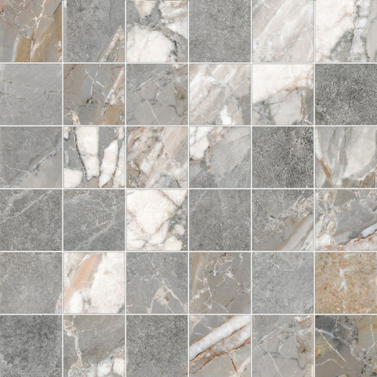 Dynasty Grey 2X2 Mosaic | Gramercy Kitchen and Bath