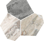 Dynasty Grey Polished/Matte 11X12 Eggs Mosaic | Gramercy Kitchen and Bath