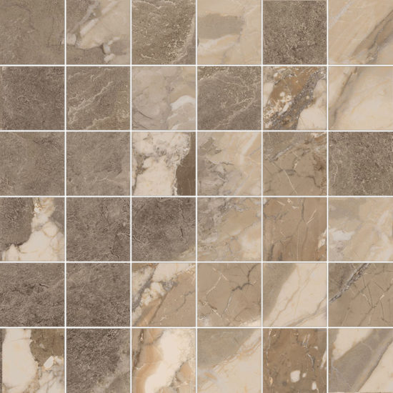 Dynasty Taupe 2X2 Mosaic | Gramercy Kitchen and Bath