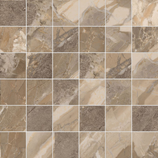 Dynasty Taupe 2X2 Mosaic | Gramercy Kitchen and Bath