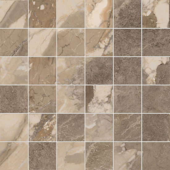 Dynasty Taupe 2X2 Mosaic | Gramercy Kitchen and Bath