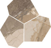 Dynasty Taupe Polished/Matte 11X12 Eggs Mosaic | Gramercy Kitchen and Bath
