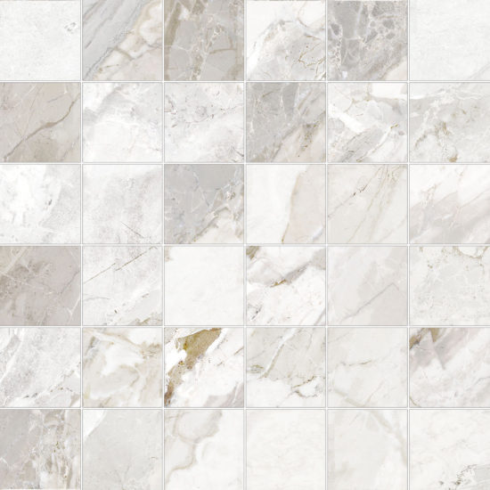 Dynasty White 2X2 Mosaic | Gramercy Kitchen and Bath