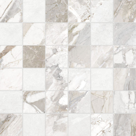 Dynasty White 2X2 Mosaic | Gramercy Kitchen and Bath