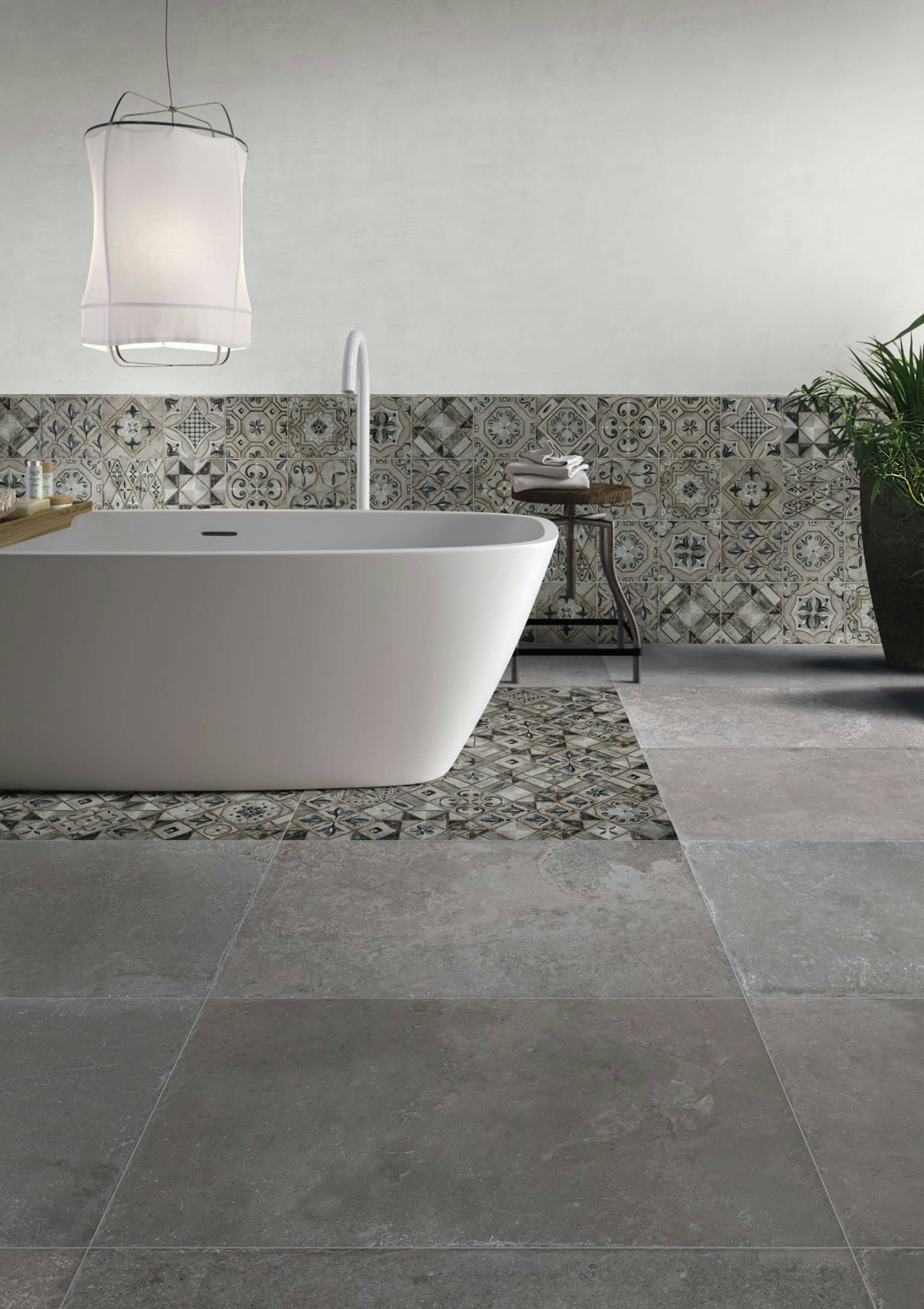 Elevation Menfi Grey 24x24 | Gramercy Kitchen and Bath