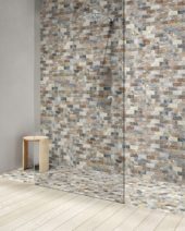 Elongated Hexagon Royal Vein "Leaves" Mosaic | Gramercy Kitchen and Bath