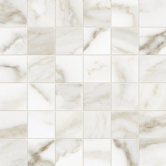 Florence 2X2 Calacatta Matte Mosaic | Gramercy Kitchen and Bath