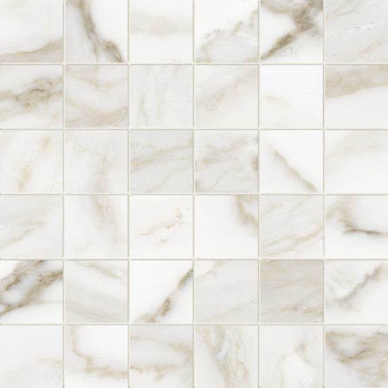 Florence 2X2 Calacatta Matte Mosaic | Gramercy Kitchen and Bath