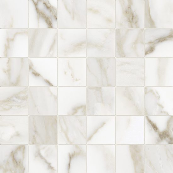 Florence 2X2 Calacatta Matte Mosaic | Gramercy Kitchen and Bath