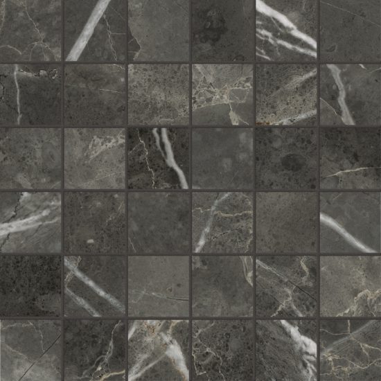 Florence 2X2 Carbon Matte Mosaic | Gramercy Kitchen and Bath