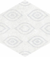 Form 5.5X6.3” White Decor Hexagon | Gramercy Kitchen and Bath