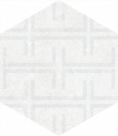 Form 5.5X6.3” White Decor Hexagon | Gramercy Kitchen and Bath