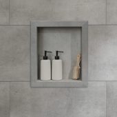 Frost Nickel Shower Niche 14.5x12 Inside | Gramercy Kitchen and Bath
