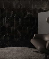 Galaxia Nero 2x6 Picket Mosaic | Gramercy Kitchen and Bath