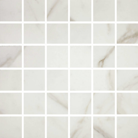 Golden Calacatta Matte 2X2 Mosaic | Gramercy Kitchen and Bath