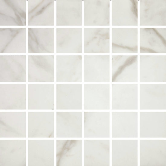 Golden Calacatta Matte 2X2 Mosaic | Gramercy Kitchen and Bath