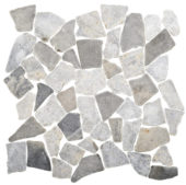 Grey Mix Mini Opus Marble Mosaic | Gramercy Kitchen and Bath