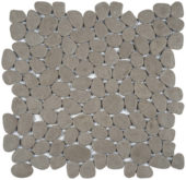 Grey Reconstituted Pebble Interlocking Mosaic | Gramercy Kitchen and Bath