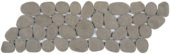 Grey Reconstituted Pebble Mosaic Interlocking Border | Gramercy Kitchen and Bath