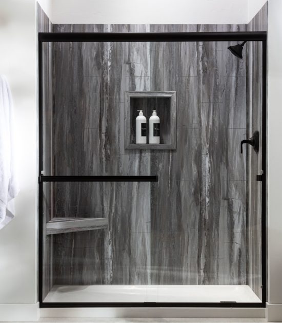 Hermitage Granite Shower Wall Kit 30x60x78 | Gramercy Kitchen and Bath