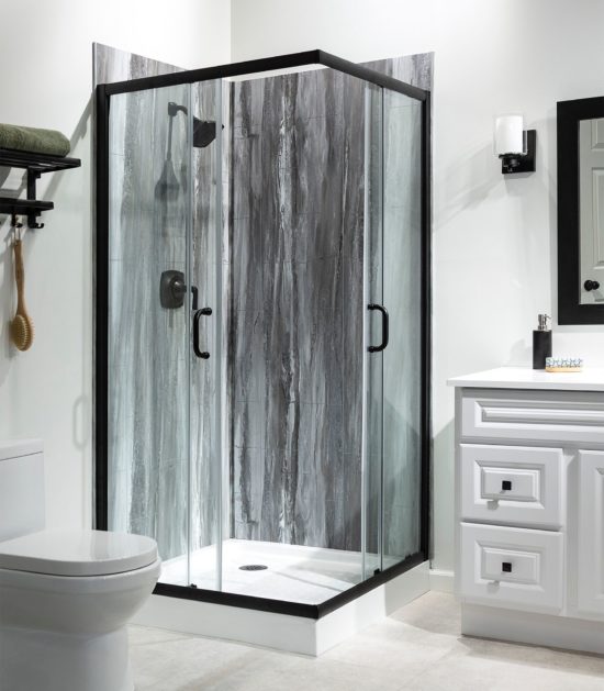 Hermitage Granite Shower Wall Kit 36x60x78 | Gramercy Kitchen and Bath