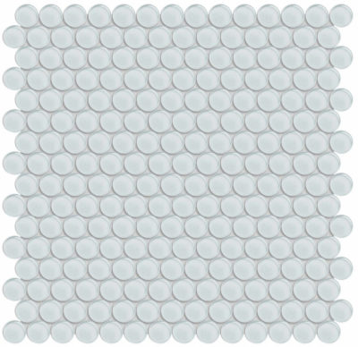 Ice Penny Round Mosaic