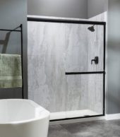 Iced Pewter Shower Wall Kit 30x60x78 | Gramercy Kitchen and Bath