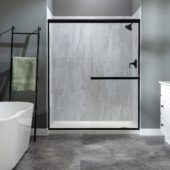 Iced Pewter Shower Wall Kit 32x60x78 | Gramercy Kitchen and Bath