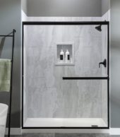 Iced Pewter Shower Wall Kit 36x36x78 | Gramercy Kitchen and Bath