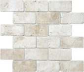 Ivory 2x4 Brick Mosaic | Gramercy Kitchen and Bath