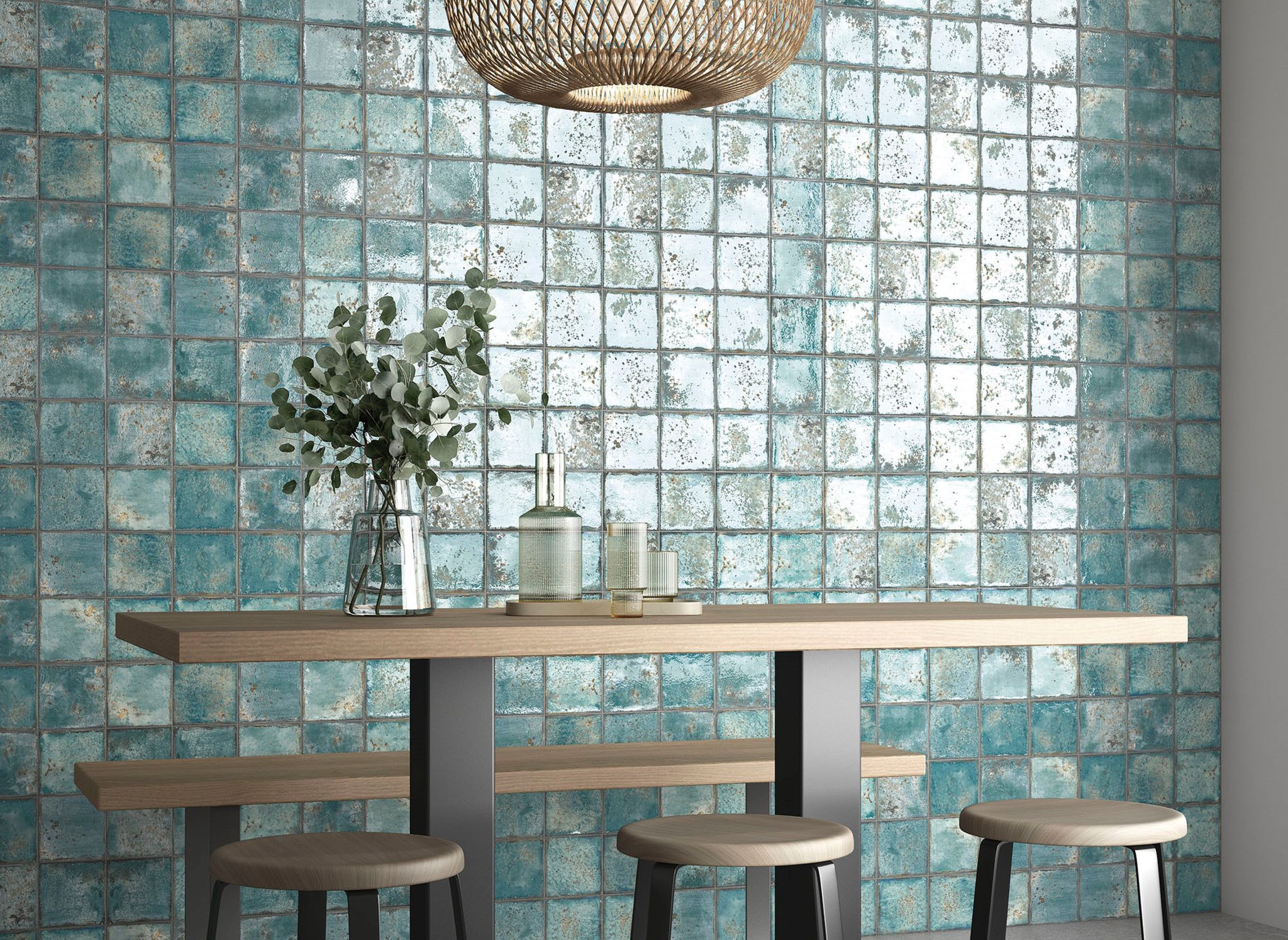 Jamaica Teal 5x5 | Gramercy Kitchen and Bath