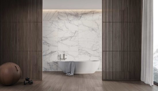 Lilac Volta 18x36 | Gramercy Kitchen and Bath
