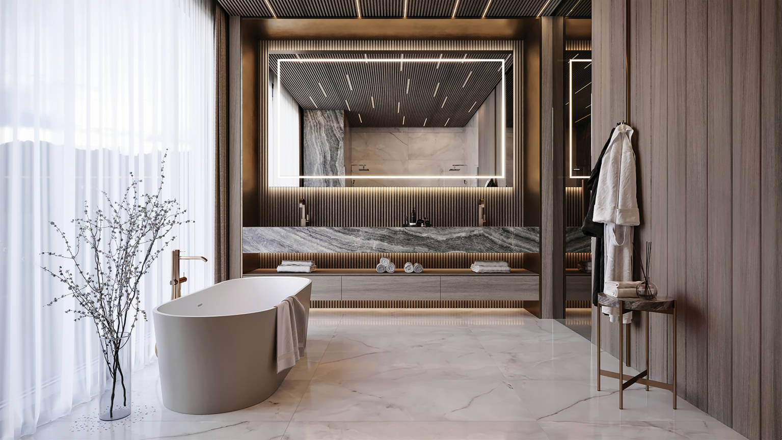 Luxury Sorrento Onyx 24x48 | Gramercy Kitchen and Bath