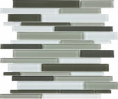 Mineral Blend Random Strip Mosaic | Gramercy Kitchen and Bath