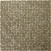 Mini Hexagon Gold Aluminum Mosaic | Gramercy Kitchen and Bath