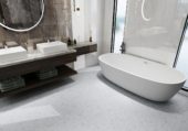 Mini Opus Matte White Grey Marble Stone Interlocking | Gramercy Kitchen and Bath