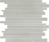 Mist Random Strip Mosaic | Gramercy Kitchen and Bath