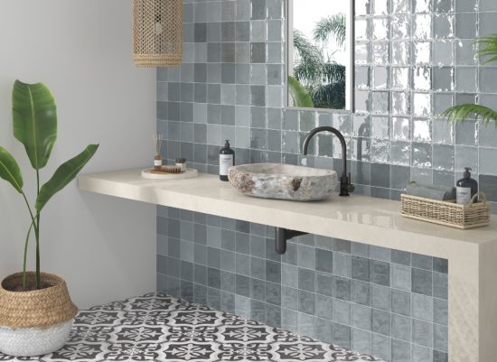 Morocco Grey 5x5 | Gramercy Kitchen and Bath