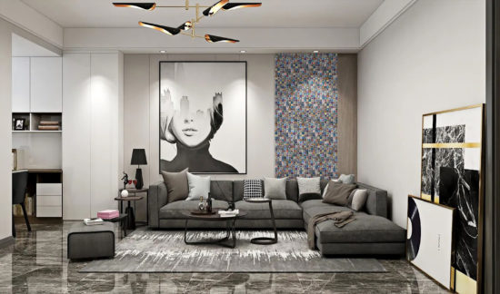 Multicolor Square Mix Glass Resin | Gramercy Kitchen and Bath