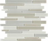 Natural Blend Random Strip Mosaic | Gramercy Kitchen and Bath