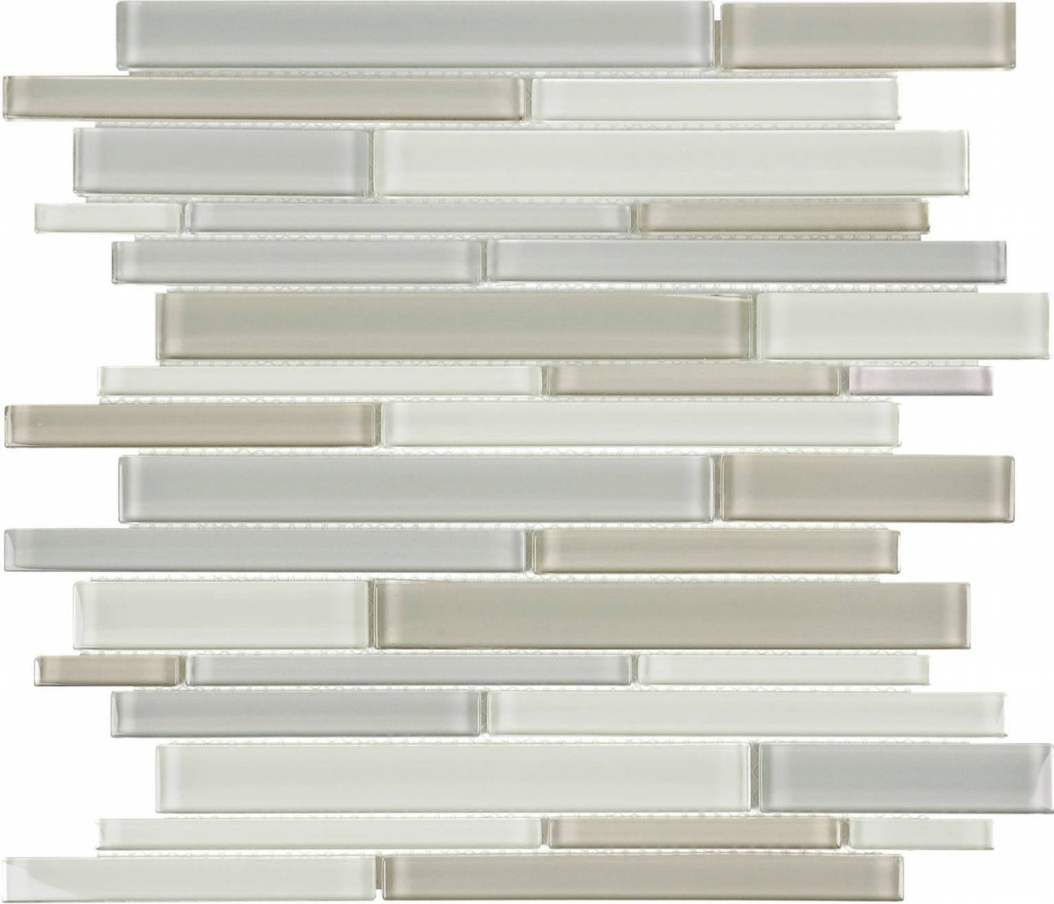 Natural Blend Random Strip Mosaic | Gramercy Kitchen and Bath