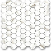 Polished 1" Adoration Hex Mosaic | Gramercy Kitchen and Bath