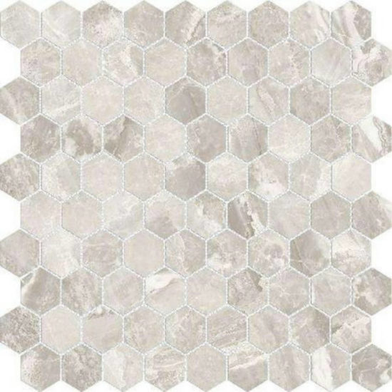 Polished 1" Inspiration Hex Mosaic  | Gramercy Kitchen and Bath