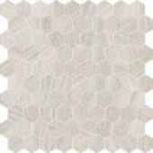 Polished 1" Passion Hex Mosaic | Gramercy Kitchen and Bath