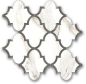 Polished Adoration Arabesque Mosaic | Gramercy Kitchen and Bath