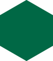 Ronda 5.5X6.3” Green Hexagon | Gramercy Kitchen and Bath