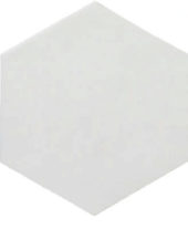 Ronda 5.5X6.3” White Hexagon | Gramercy Kitchen and Bath