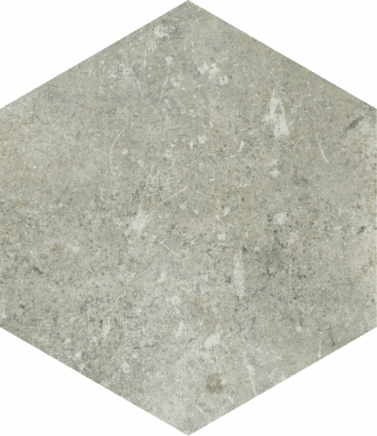 Seville 5.5X6.3” Grey Hexagon | Gramercy Kitchen and Bath