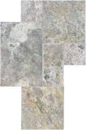 Silver Ash Cobble Pattern Set | Gramercy Kitchen and Bath