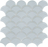 Skylight Scallop Mosaic | Gramercy Kitchen and Bath
